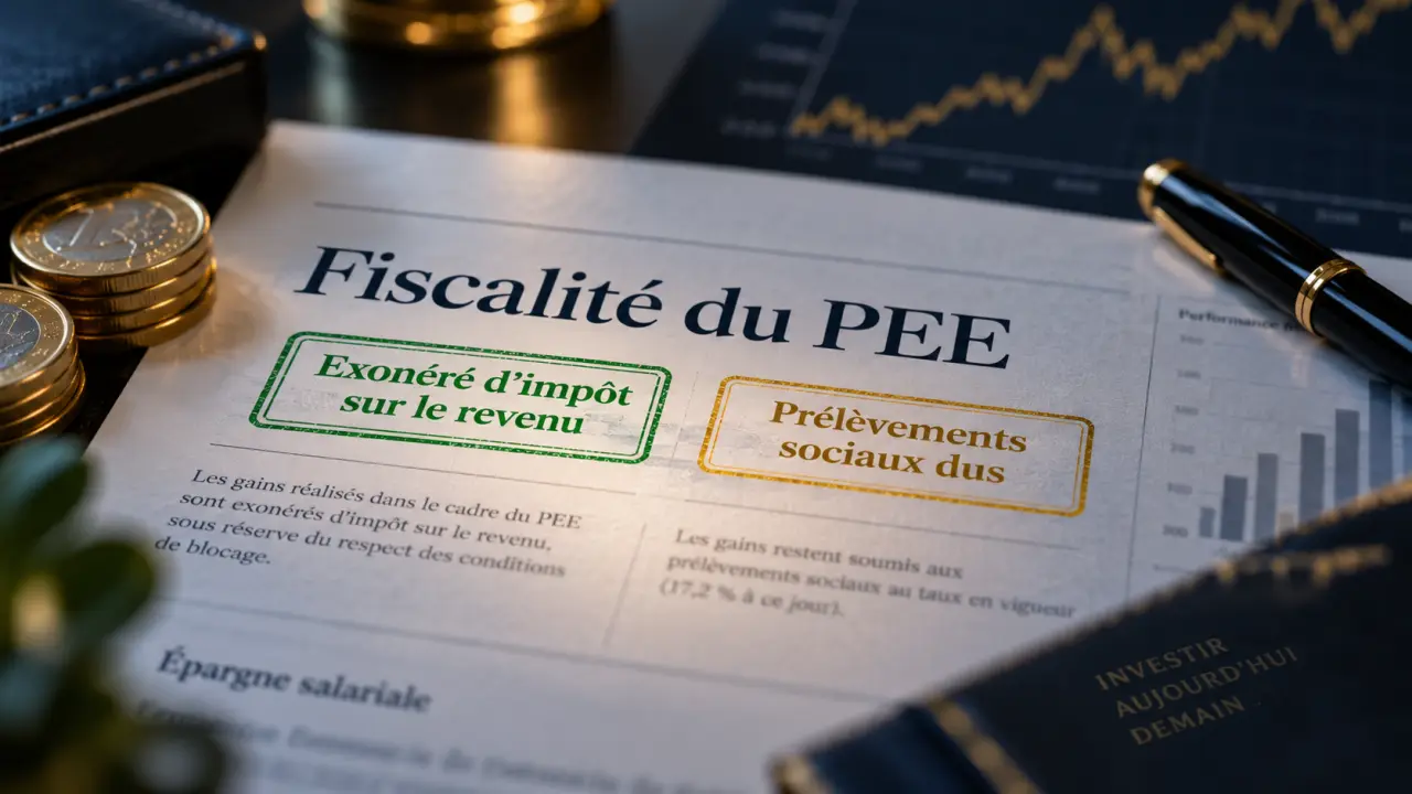 Fiscalité du PEE : exonéré d’impôt sur le revenu, mais pas de prélèvements sociaux