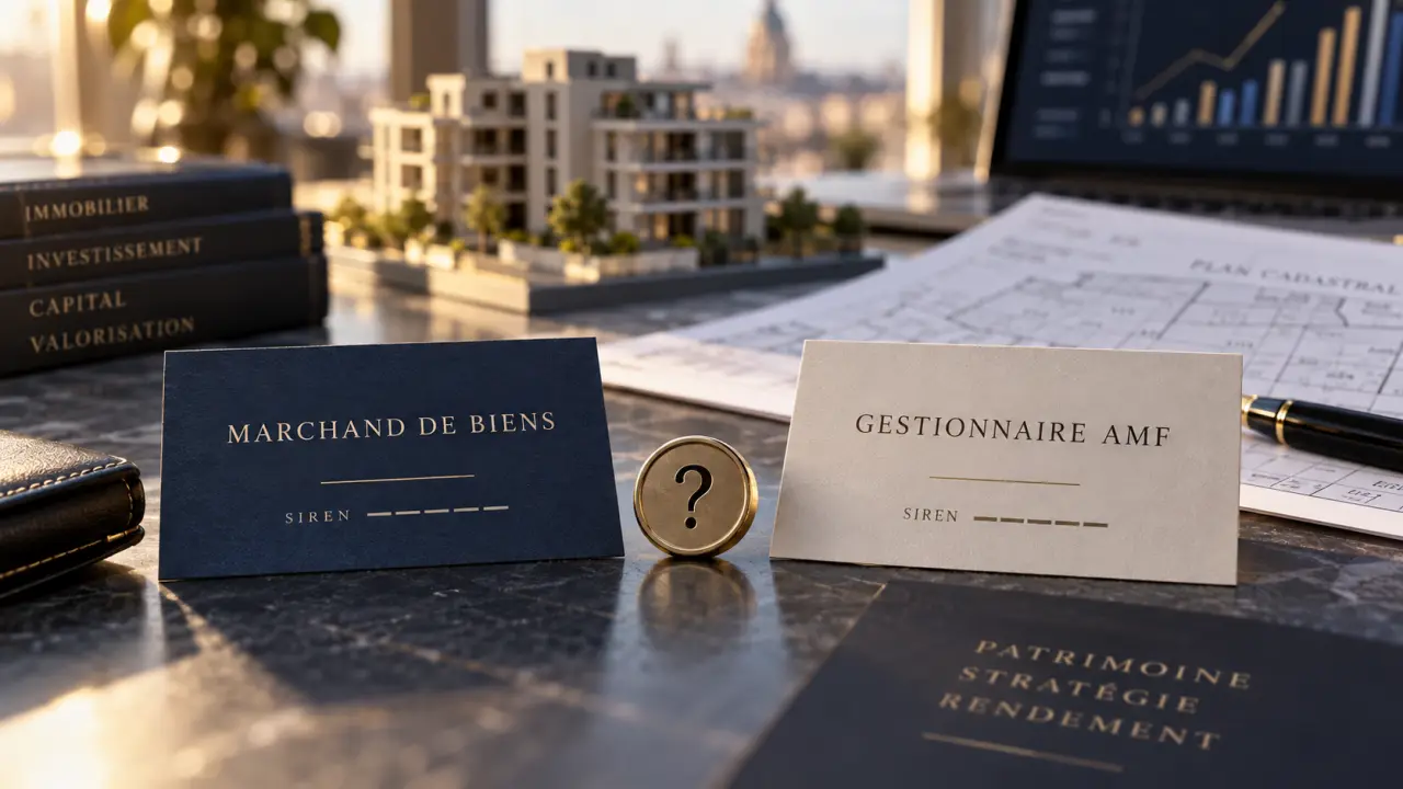 Real Estate Invest : quel SIREN choisir entre marchand de biens et gestionnaire AMF ?