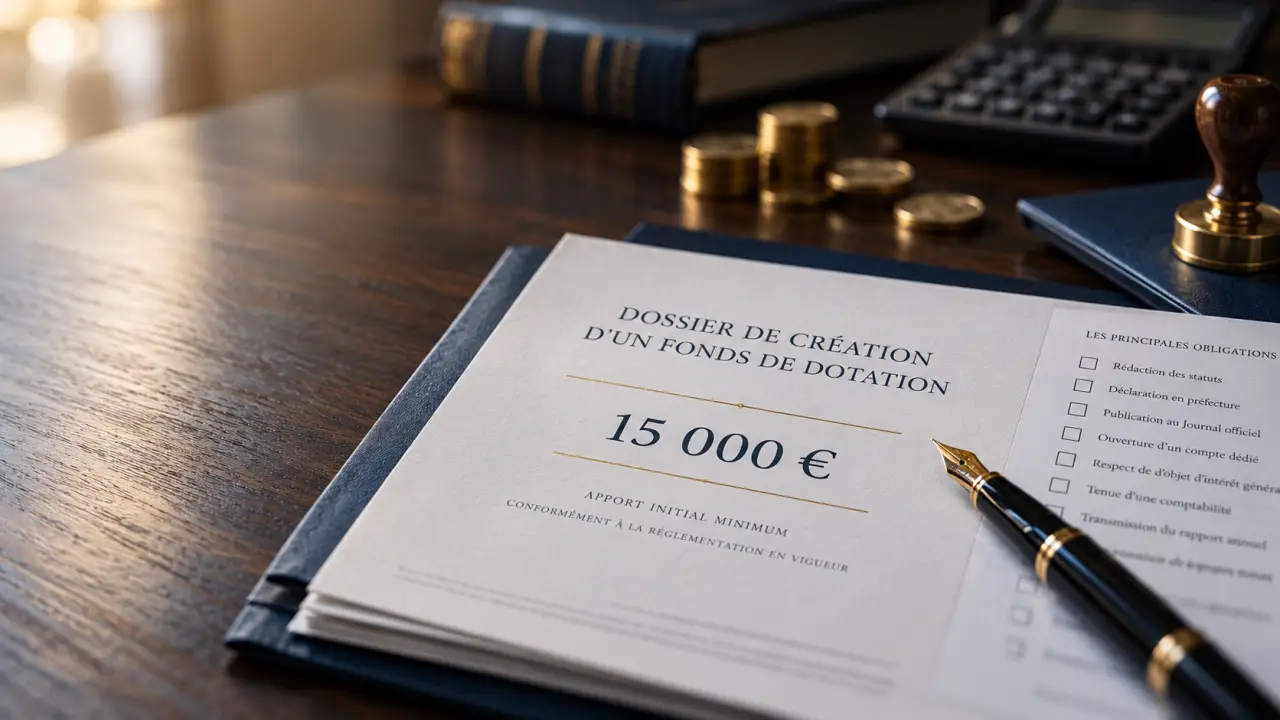 Fonds de dotation : 15 000 € pour démarrer, des obligations à anticiper