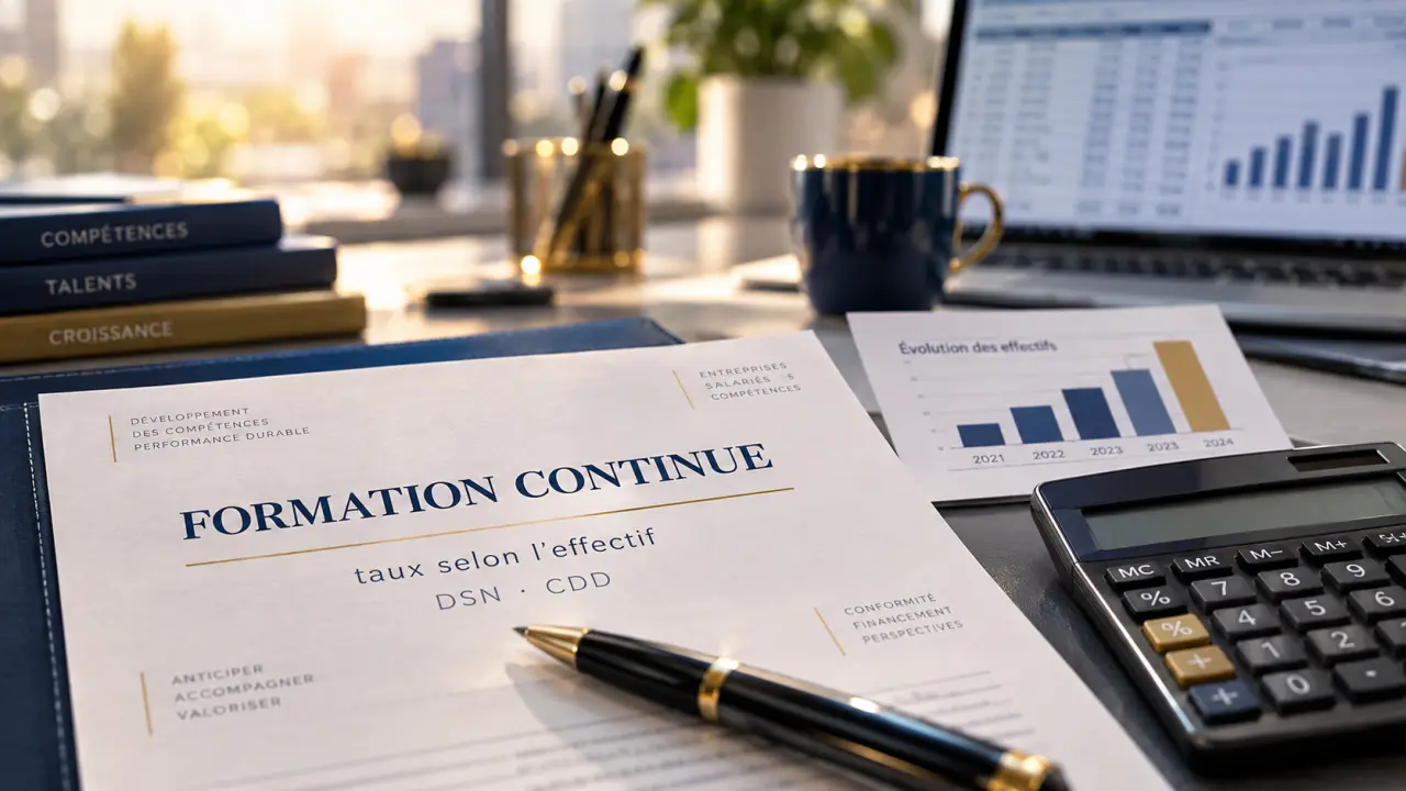 Taxe formation continue : le taux dépend de l’effectif, la DSN des CDD