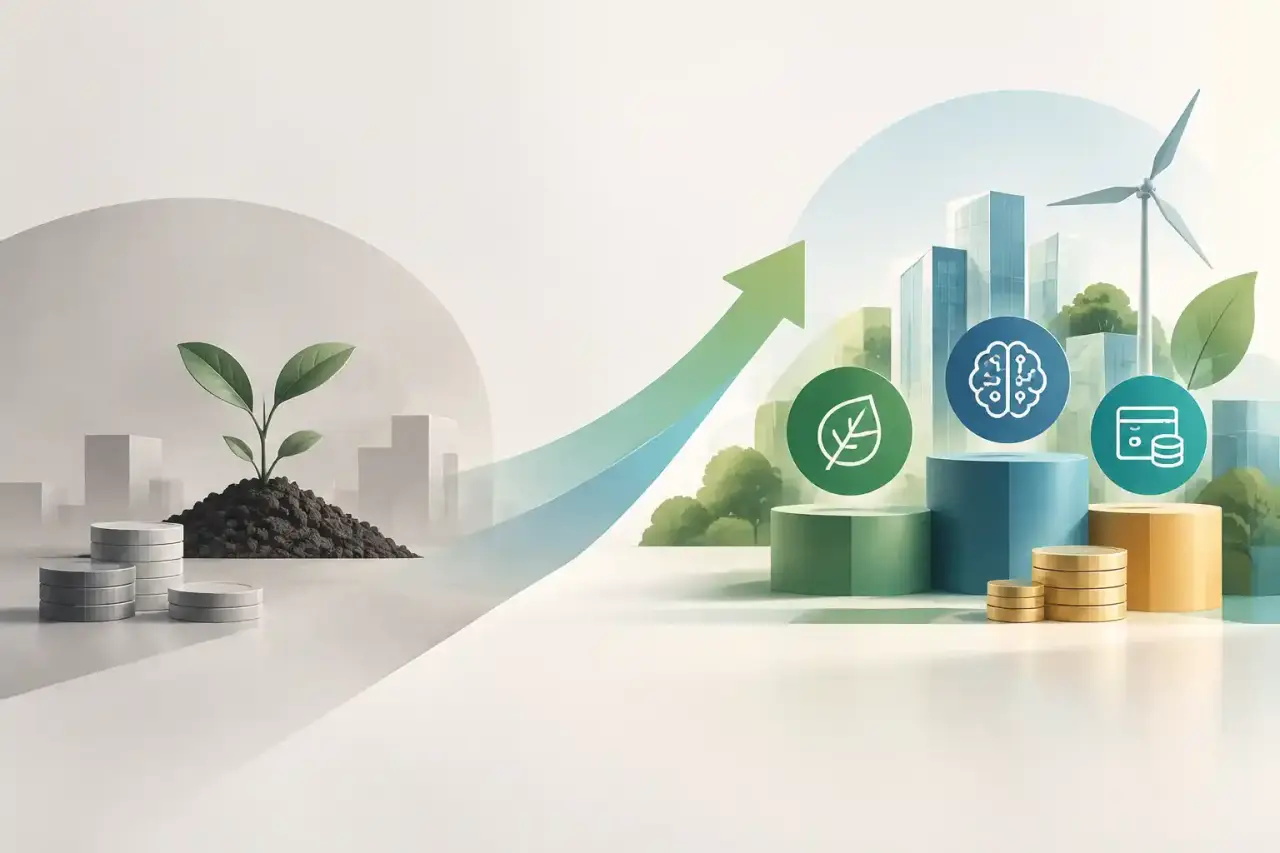 Visualisation abstraite d’un projet à impact transformé en opportunité de financement