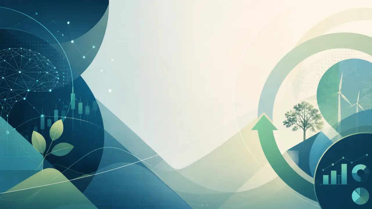 Visualisation abstraite d'ondes et de graphiques financiers