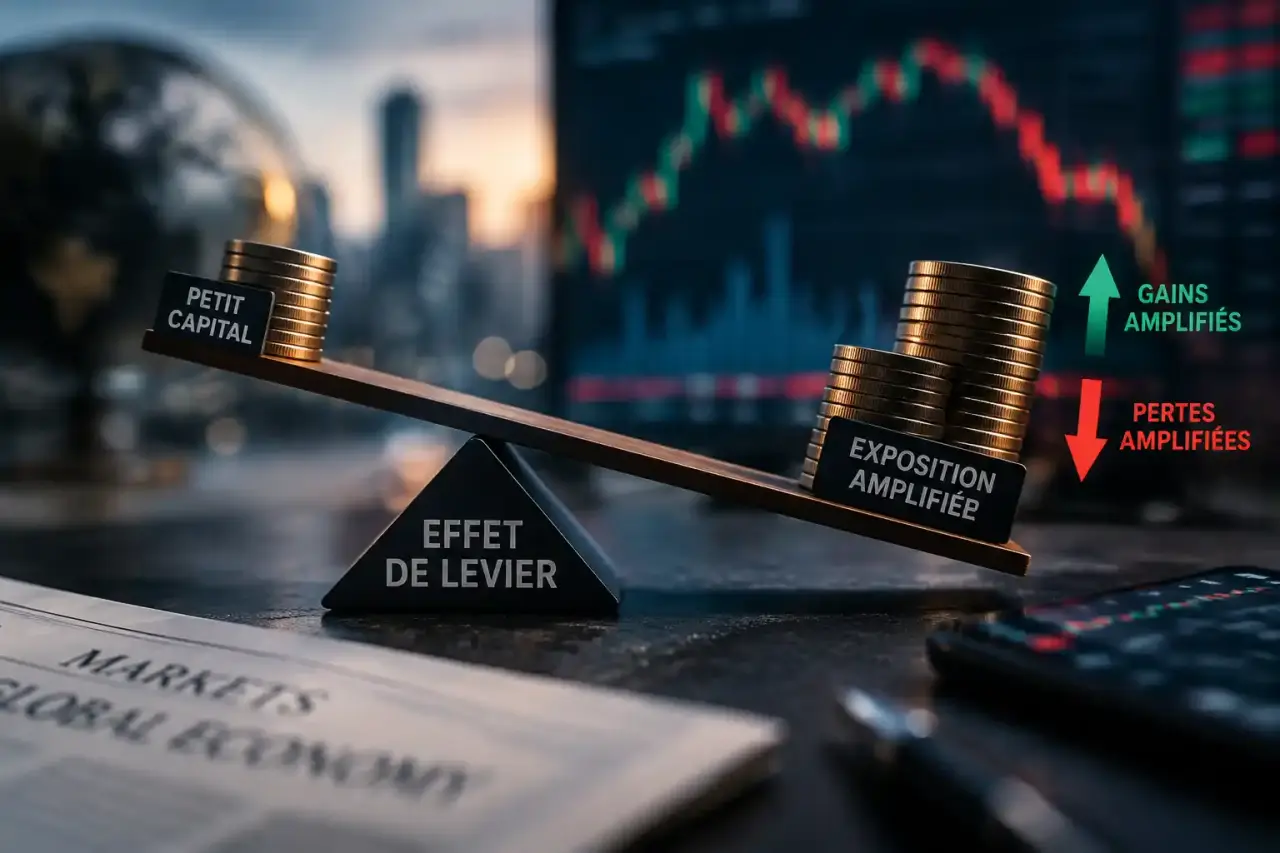 L’effet de levier en bourse amplifie l’exposition, et parfois les pertes